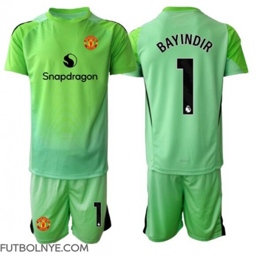 Camiseta Manchester United Altay Bayindir #1 Portero Tercera Equipación para niños 2025-26 manga corta (+ pantalones cortos)